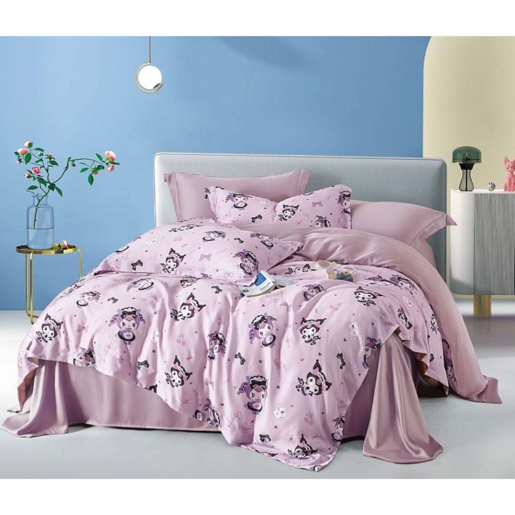 Jual Sprei Anak Tencel 60s Cinnamoroll Kuromi Pompompurin Sanrio I