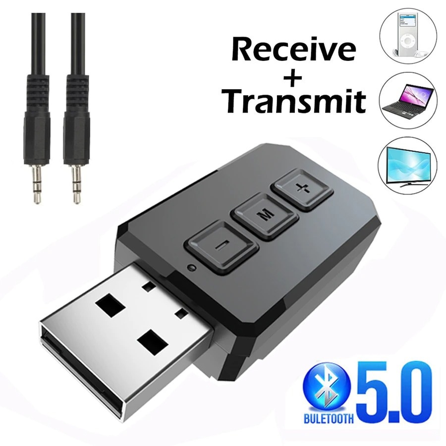 Jual COD - USB Bluetooth 5.0 Transmitter Receiver Audio Adapter - RT02 ...