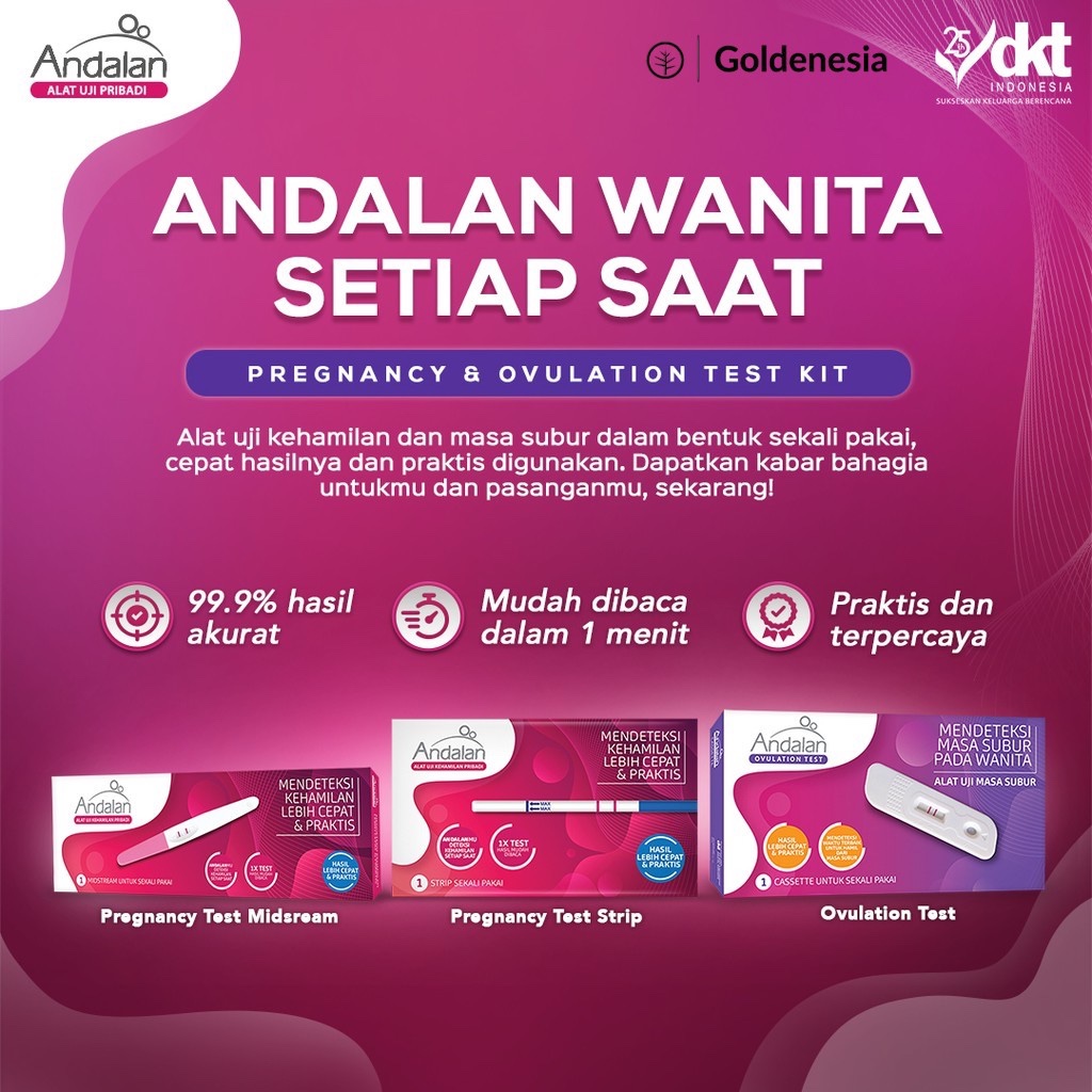 Jual Andalan Pregnancy Test Midstream x 3 | Shopee Indonesia