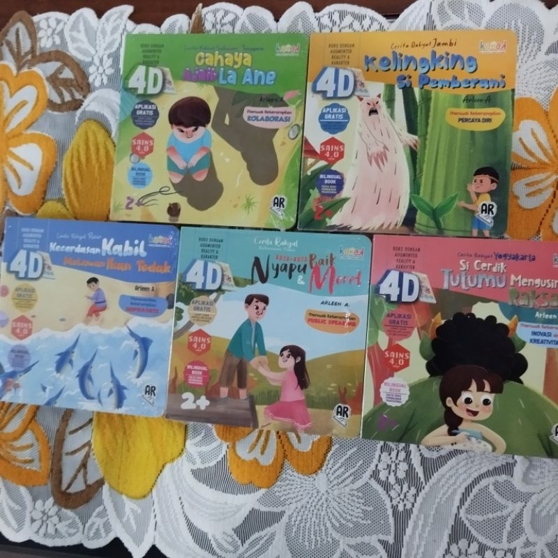 Jual Boardbook Cerita Rakyat Bilingual Dan Augmented Reality Kata Kata