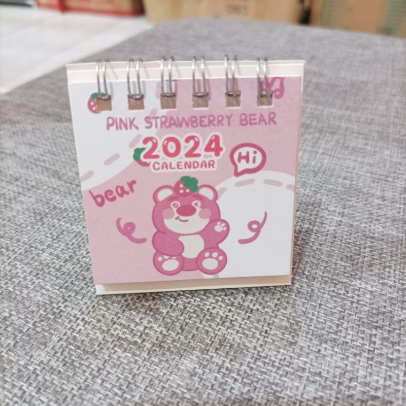 Jual Kiandaa Km0003 Kalender Meja 2024 Mini Kecil Motif Lucu Cute Korea