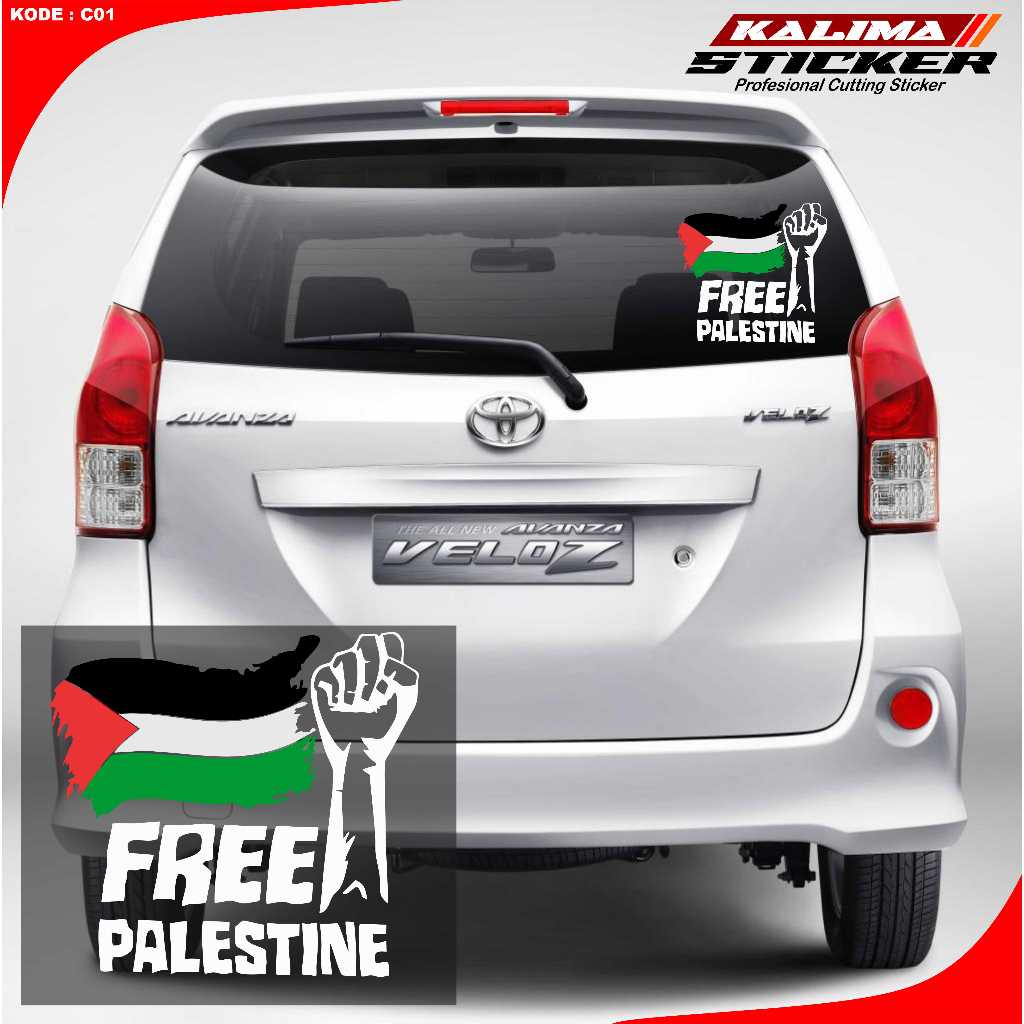 Jual Stiker Palestine Stiker Cutting Sticker Kaca Mobil Stiker Mobil