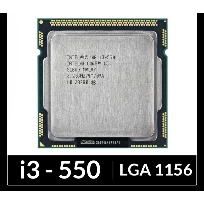 Processeur Intel Core I3-550 3.2 Ghz LGA 1156 - Occasion Testé Et Fonctionnel, Pour Upgrade PC