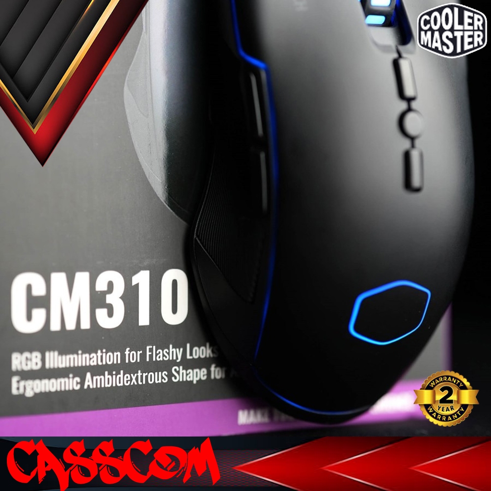 Jual Cooler Master Mouse Gaming CM310 KKWO2 - RGB Mouse Ergonomic CM ...