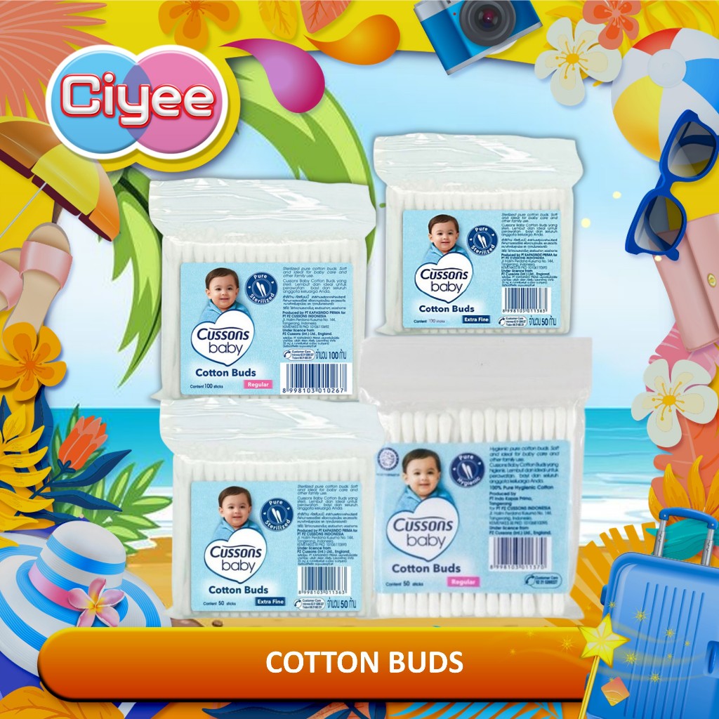 Jual CUSSONS Baby Cotton Buds 50S & 100S - Extra Fine & Regular ...