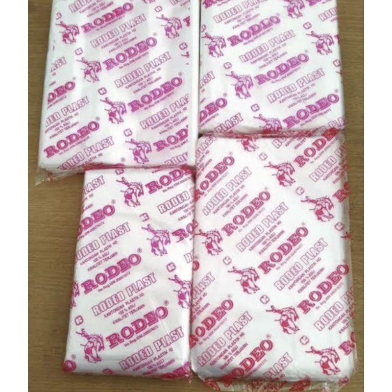 Jual Plastik HD Merk RODEO Ukuran 15x27 / 250 Gram Tahan Panas | Shopee ...