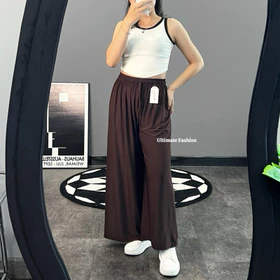 Kulot Jersey Lalisa Highwaist Bahan Jersey Premium Ukuran Standar Dan Jumbo (Bisa Buat Ibu