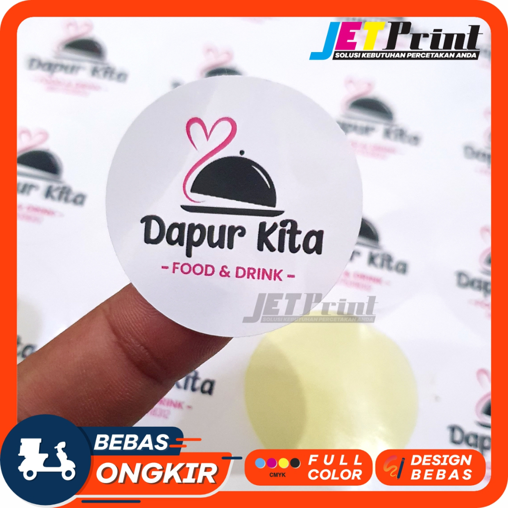 Jual Cetak Sticker Label Chromo Bontax A3 Include Cutting Shopee