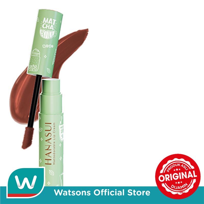 Jual Hanasui Mattedorable Lip Cream Matchachoco #06 4gr x 72 | Shopee ...