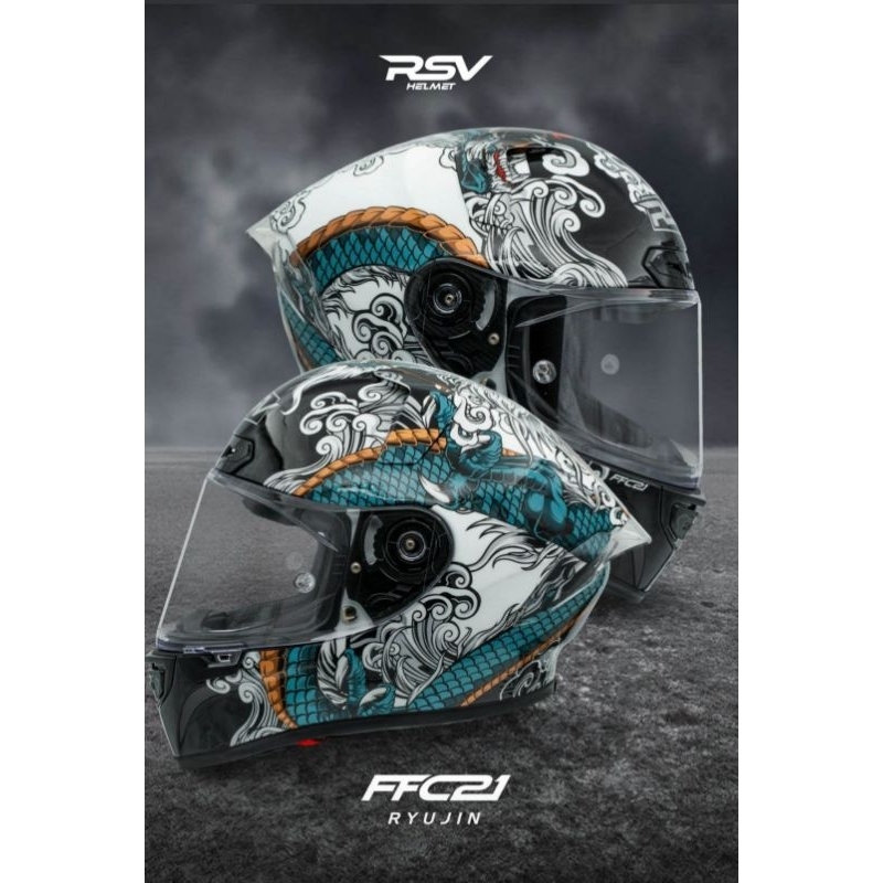 Jual FULLFACE RSV FFC21 RYUJIN SHINIGAMI SNI DOT ECE ORIGINAL V2 NOT ...