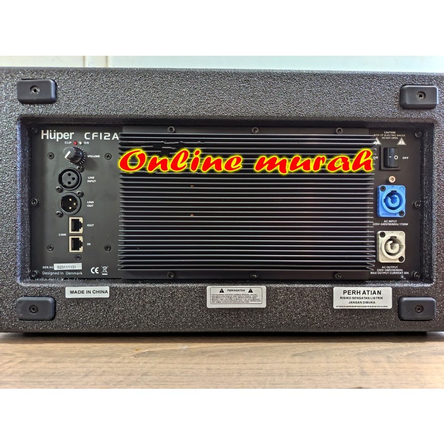 Jual speaker aktif monitor huper cf12a / cf 12a 12 inch 1 buah | Shopee ...