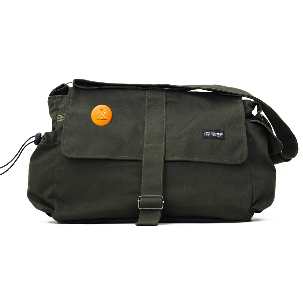 Tas Selempang Kanvas Kasual Unisex Tas Kerja Kuliah Laptop Shoulder Bag  CitySling Series