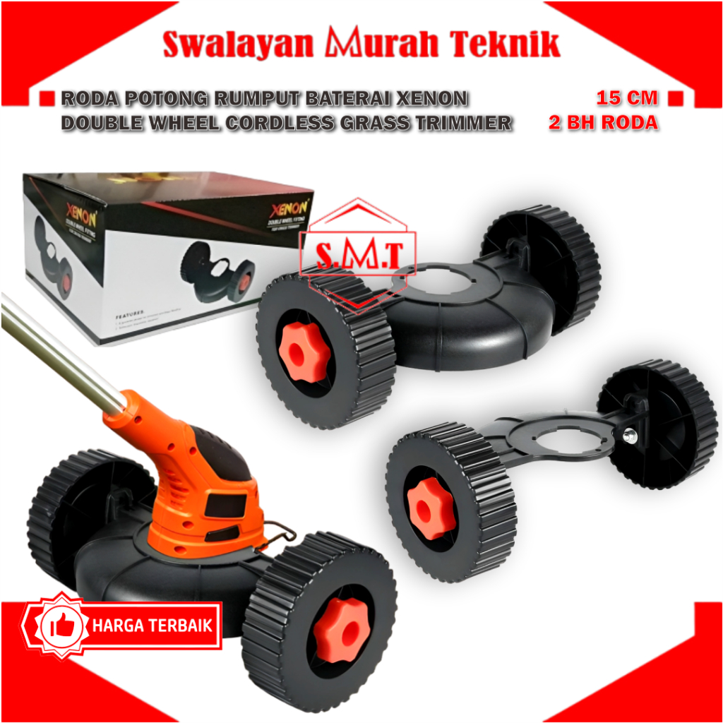 Jual Dudukan Roda Mesin Potong Rumput Baterai Cordless XENON Double ...