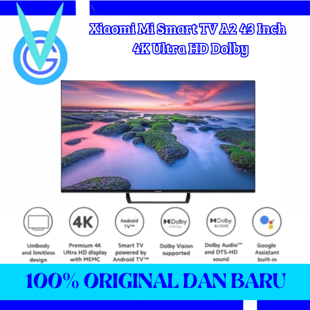 Jual Xiaomi Mi Smart TV A2 43 Inch UHD 43A2 ELA4785ID Layar 4K Ultra HD ...