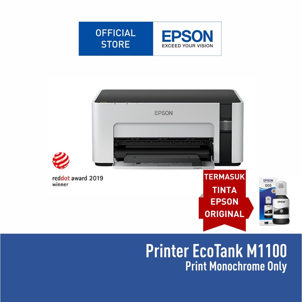 Jual Printer Epson M1100 M 1100 M 1100 Monochrome Ecotank Ink Tank Shopee Indonesia 7754