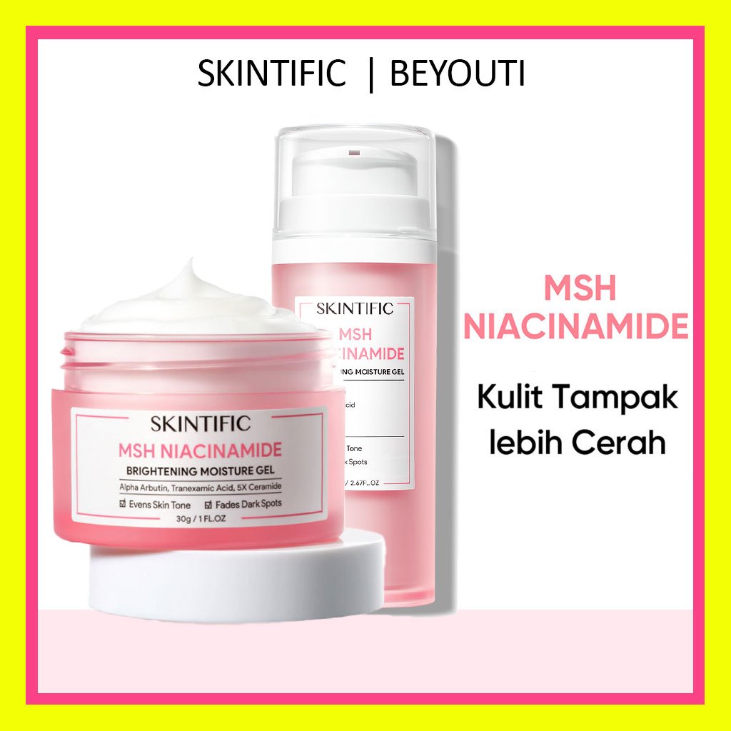 Jual Skintific Msh Niacinamide Brightening Moisturizer Glowing Moisture Gel 30g Big Size 80g