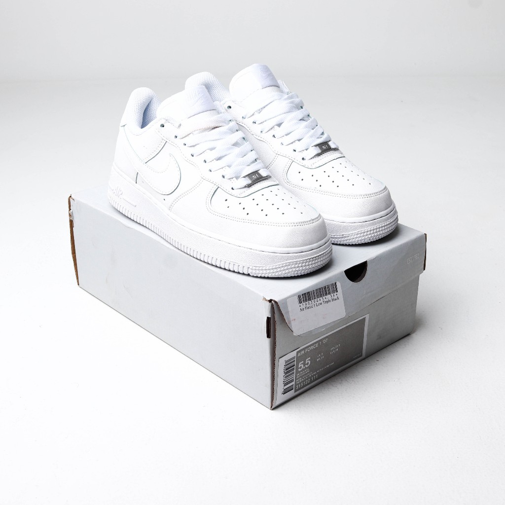 Jual Slprds Sepatu Nike Air Force 1 Low Triple White Af1 Shopee Indonesia 0259