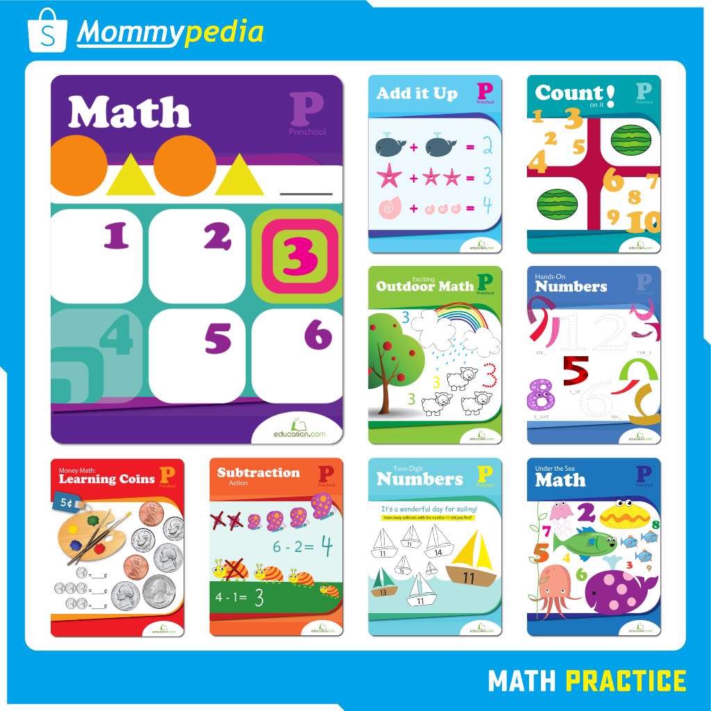 Jual KUMON Preschool Math Practice - Latihan Matematika Preschool ...