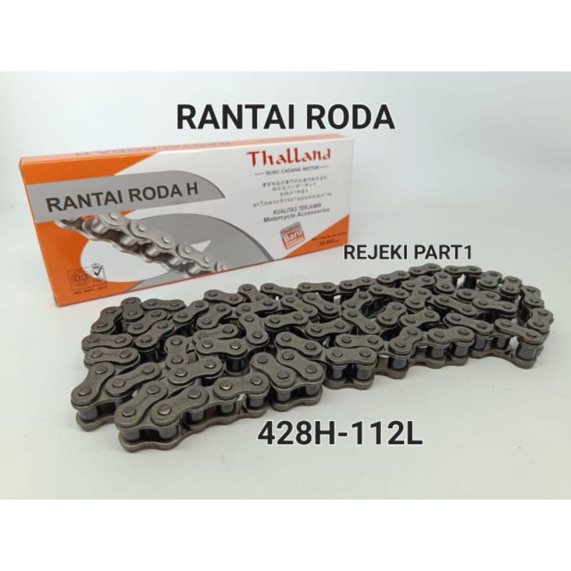 Jual RANTAI RODA 428H-112L RANTAI GEAR GIR ONLY (THALLAND) | Shopee ...
