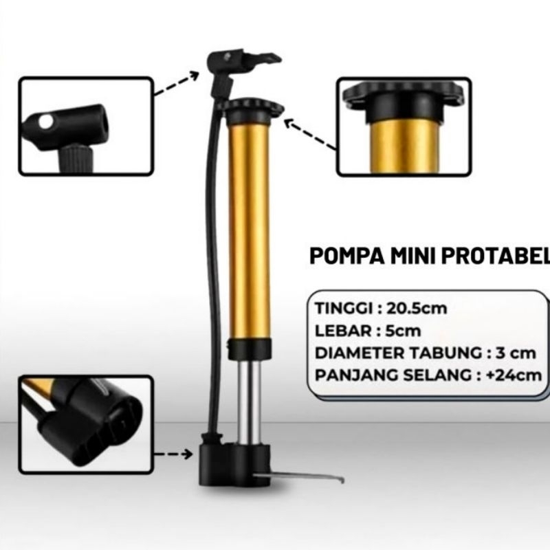 Jual Pompa Mini Portable Bisa Untuk Pompa Bola Ban Sepeda Motor Dan ...