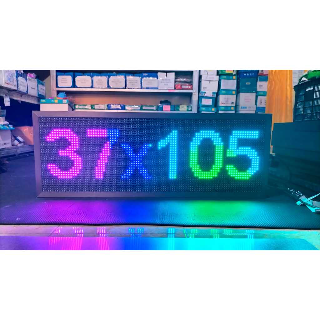 Jual Running Text P10 2x4 Panel 2 Sisi Ukuran 37x133 cm Outdoor ...