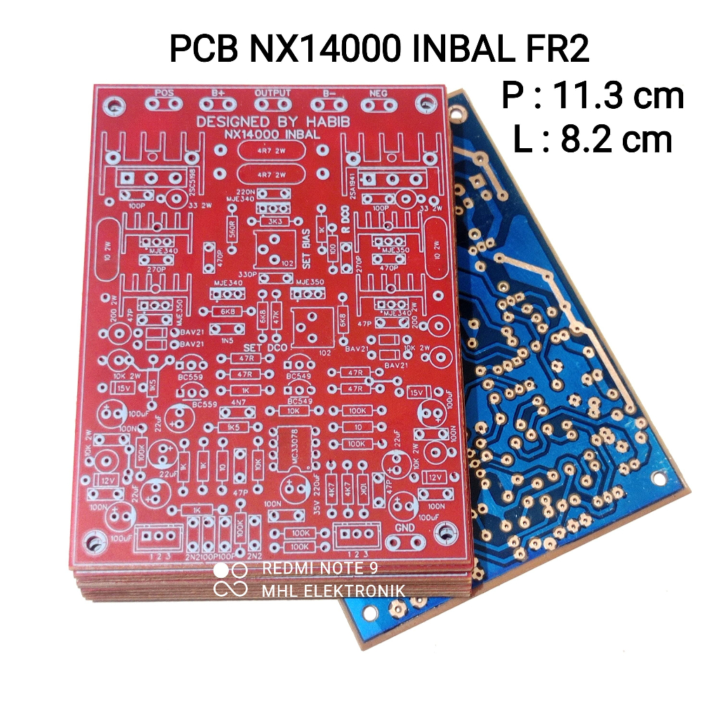 Jual PCB NX14000 INBAL NX14000 INPUT BALANCE FIBER FR4 BY Habib NEW PCB