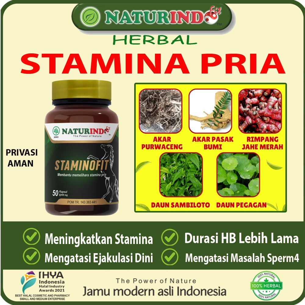 Jual Staminofit Obat Kuat Stamina Pria Tahan Lama Ejakulasi Dini Meningkatkan Stamina Herbal