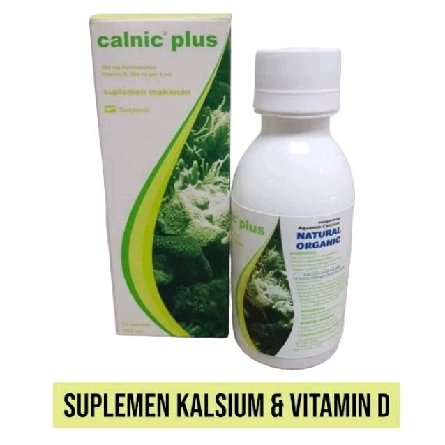 Jual CALNIC PLUS SIRUP - SUPLEMEN KALSIUM & VIT D | Shopee Indonesia