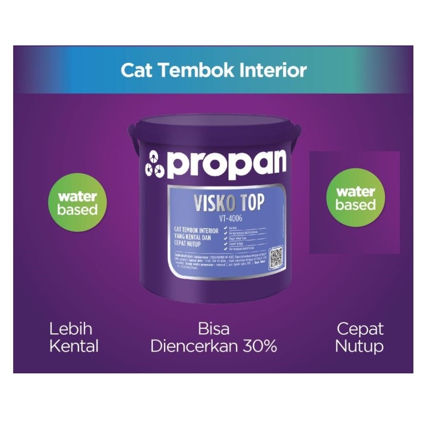 Jual Propan Visko Top White 5 Kg 5kg Gln Galon Cat Tembok Interior Kental And Gampang Nutup Vt 4615