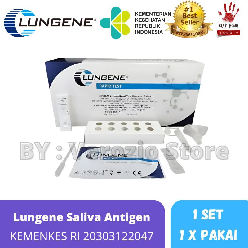 Jual Alat Tes Covid Lungene Saliva Air Liur Ecer Original | Shopee ...