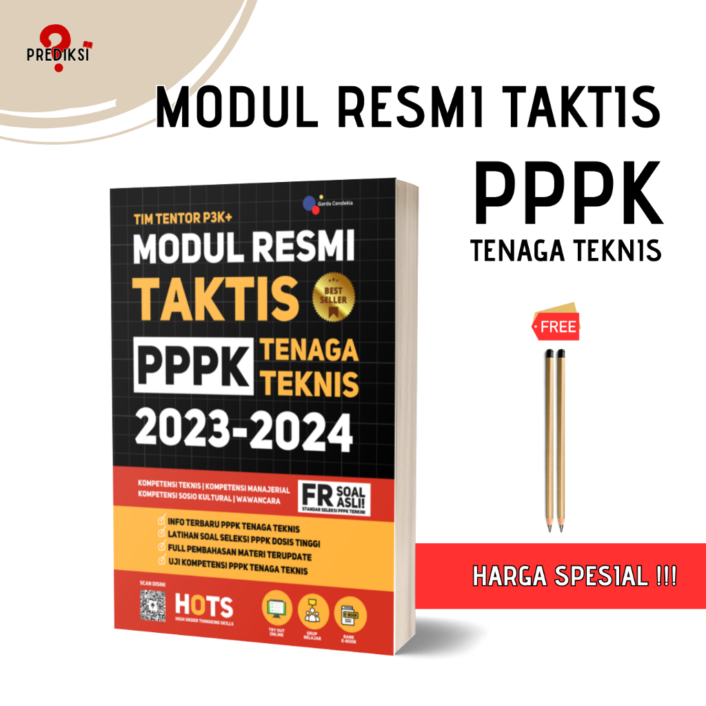 Jual BUKU PPPK TENAGA TEKNIS / MODUL RESMI TAKTIS PPPK TENAGA TEKNIS ...