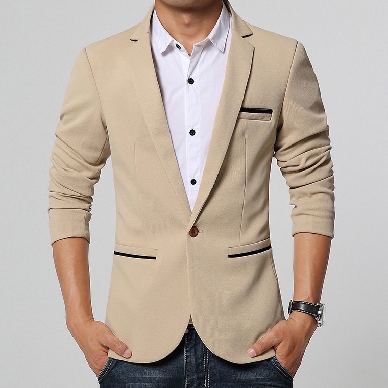 Jual Parayu - Jas Blazer zepp With Jacket Pria Formal Kancing Satu Slim ...