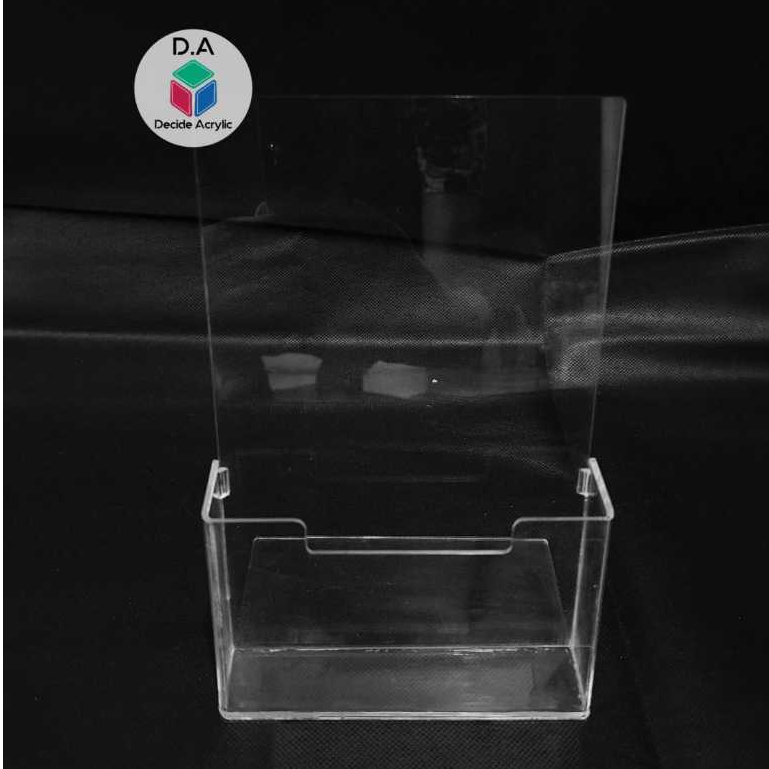 Jual Decide Acrylic Akrilik Display Rak Holder Tempat Brosur Flyer ...
