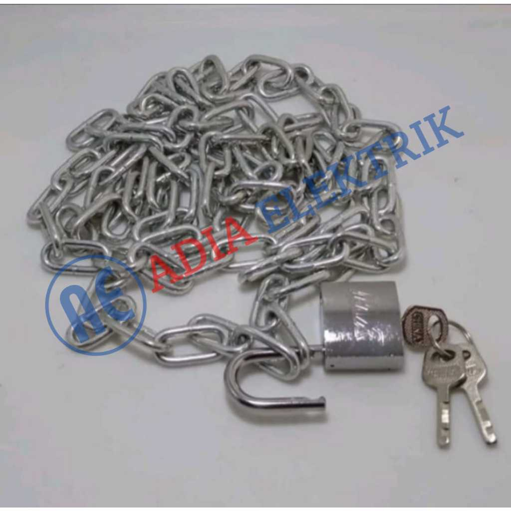 Jual Harga Hemat !! Rantai Dan Gembok 30mm Stainless / Rante Gembok Dan ...