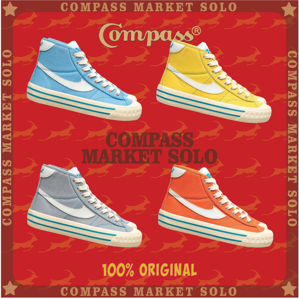 Jual [ORIGINAL] Sepatu Compass Retrograde High Baby Blue || Yellow ...