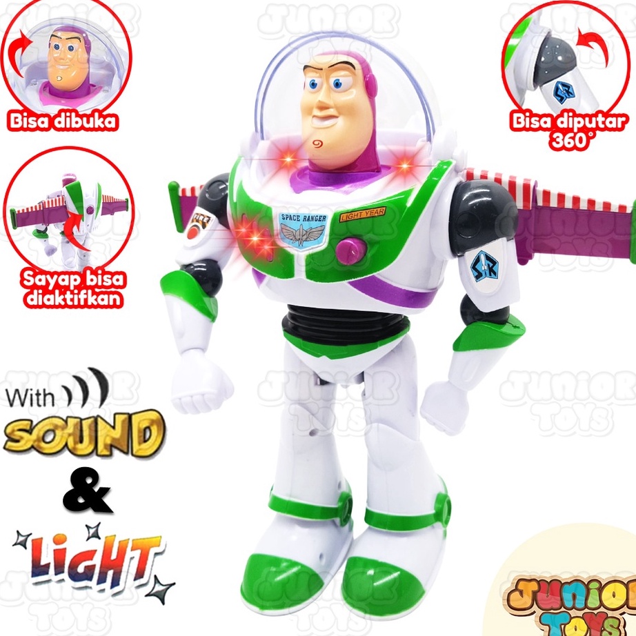 Jual Terkini!! Mainan Anak Buzz Lightyear Robot Toy Story Ukuran Jumbo ...