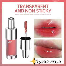 CAPPUVINI Lip Gloss Botol Susu Cermin Lipstik Glossy Esensi Lip Gloss Jelly Tint SS