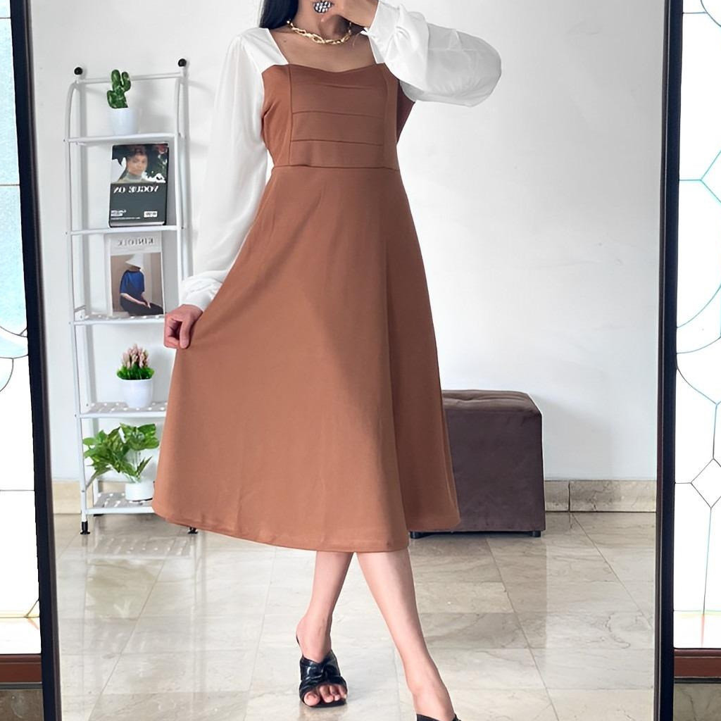 midi dress korea hijab