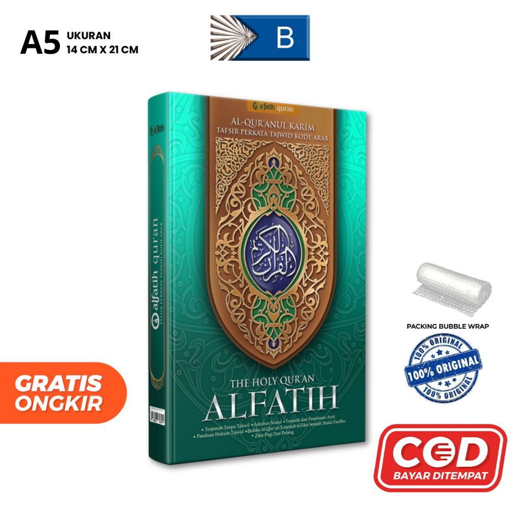 Jual Al Quran Al Fatih Ukuran A5 Hc Tafsir Perkata Tajwid Kode Penebit Al Fatih Quran Shopee 5478