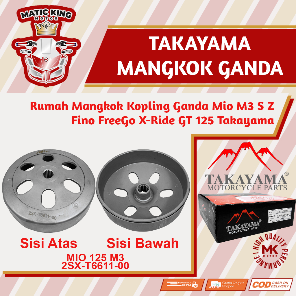 Jual Mangkok Rumah Kampas Ganda Kopling Mio M3 S Z Fino Soul GT Xride