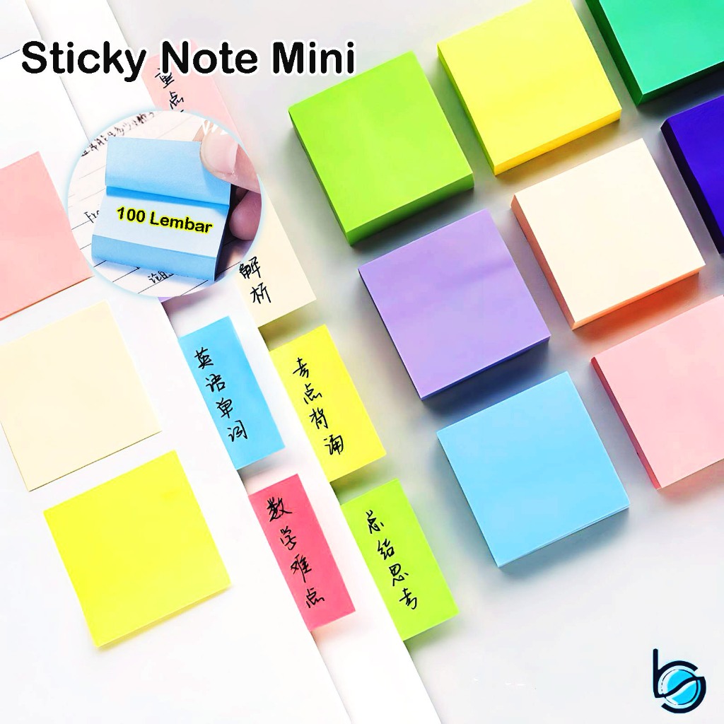 Jual sticky note memo mini sticky note mini warna makaron lucu mini