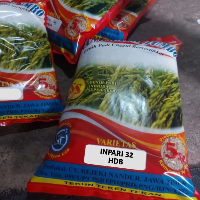 Jual Benih Padi Inpari 32 Hdb 5kg Shopee Indonesia