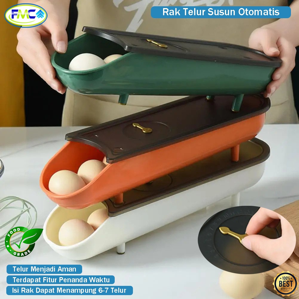 Jual Rak Telur Susun Otomatis Box Penyimpanan Telor Egg Storage Panjang ...