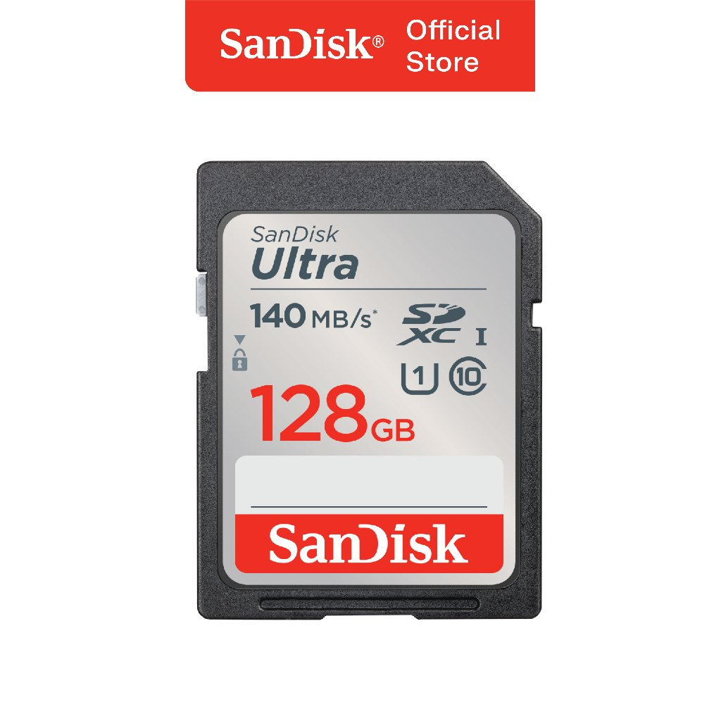 Jual SD Card 128GB SanDisk Ultra UHSI Class 10 up to 140Mbps Garansi