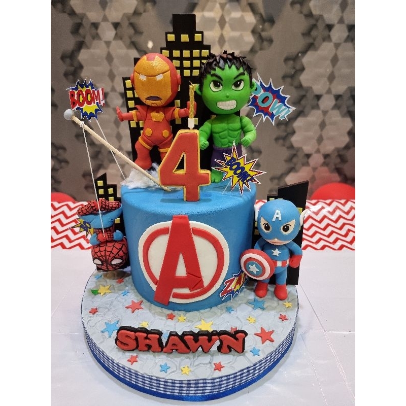 Jual kue ulang tahun preloved second avengers spiderman | Shopee Indonesia