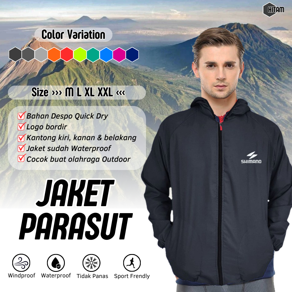 Jual Jaket Olahraga Pria Wanita | Jaket Parasut Olahraga | Jaket Sepeda ...