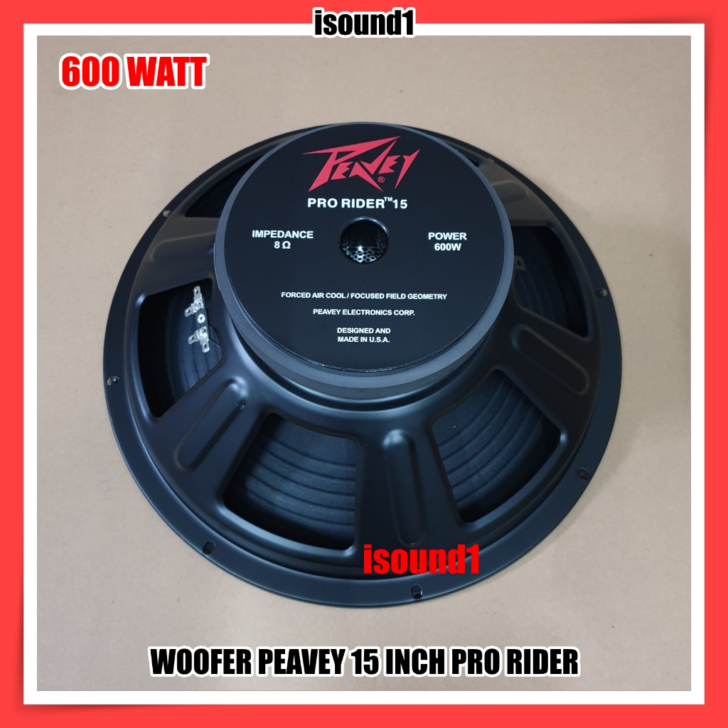 Jual SPEAKER KOMPONEN PEAVEY 15 INCH PRO RIDER WOOFER 600 WATT