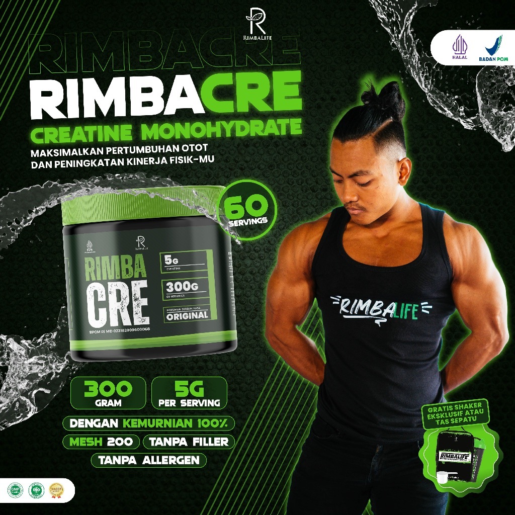 Jual Rimbalife Rimba Cre 300gr / RimbaCre Creatine Monohydrate 300 Gram ...