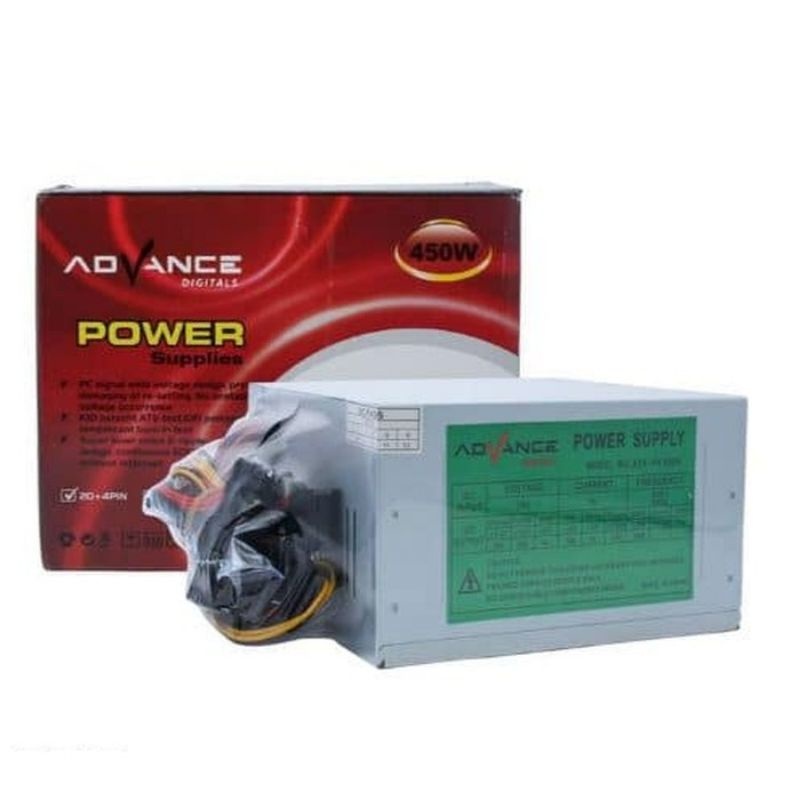 Jual power supply advance /PSU 450watt / pawer supply cpu / pawer ...