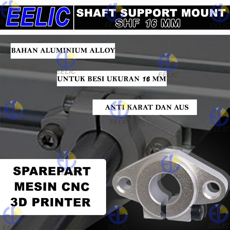 Jual EELIC SHF-16MM isi 1 pcs Shaft support mount dudukan besi 16 mm ...